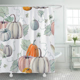 Pumpkin Print Halloween Shower Curtain