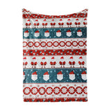 Plush Fleece Christmas Blanket – Festive Holiday Print, 120 x 150 cm