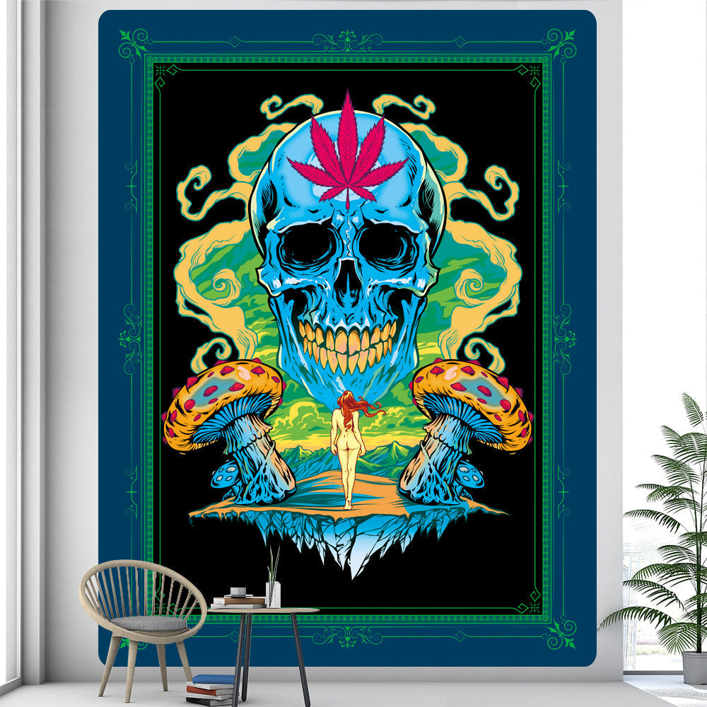 Viking-Themed Decorative Wall Tapestry