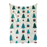 Plush Fleece Christmas Blanket – Festive Holiday Print, 120 x 150 cm