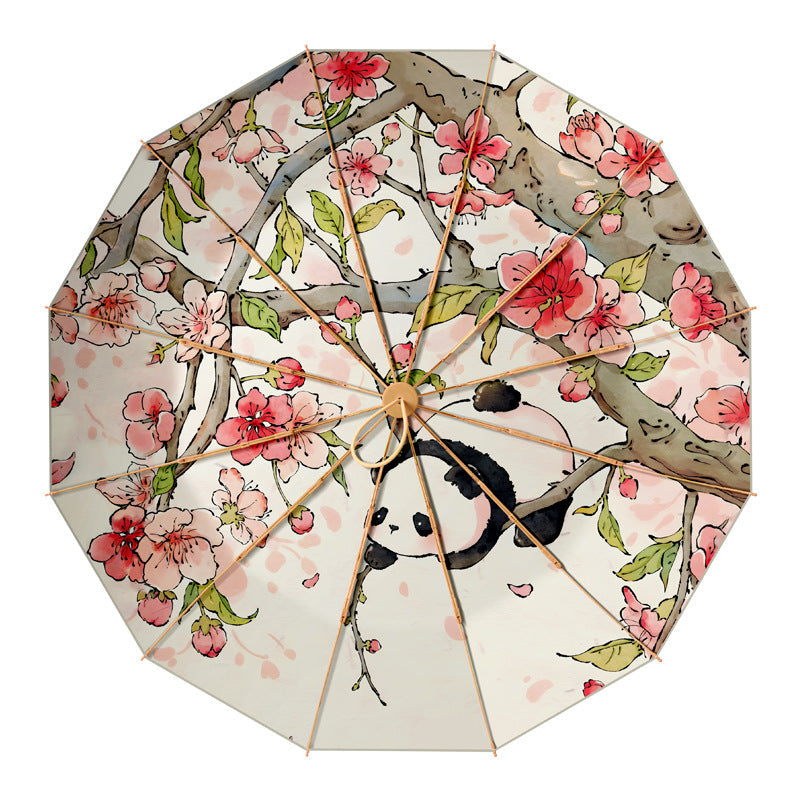 Ladies sun protection umbrella with elegant floral design Kalsten