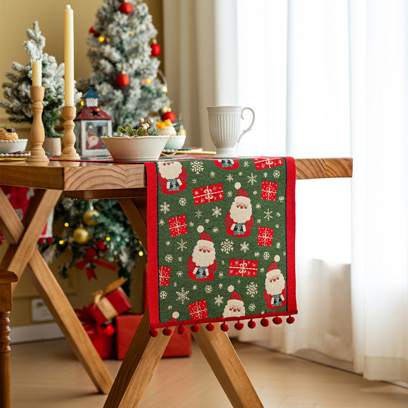 Festive Christmas Table Runner – Plaid, Snowman or Red Bauble, 14 x 55 in