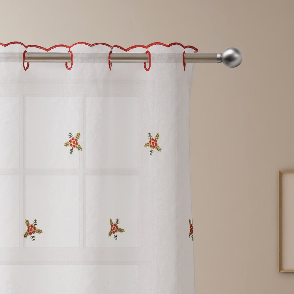 Festive Christmas Window Curtains – Decorative Holiday Curtain Panels