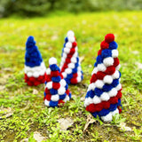 Handcrafted Pom Pom Christmas Tree – Cozy Tabletop Decoration
