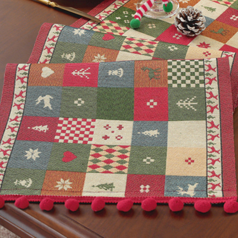 Festive Christmas Table Runner – Plaid, Snowman or Red Bauble, 14 x 55 in
