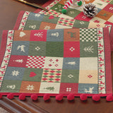 Festive Christmas Table Runner – Plaid, Snowman or Red Bauble, 14 x 55 in