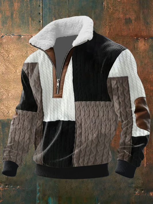 Zip-Up Jacket – Shearling Collar