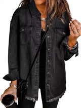 Roxane™ Klassische Jeansjacke für Damen – Zeitlose Alltagsjacke im Vintage-Stil, Perfekt für jeden Anlass