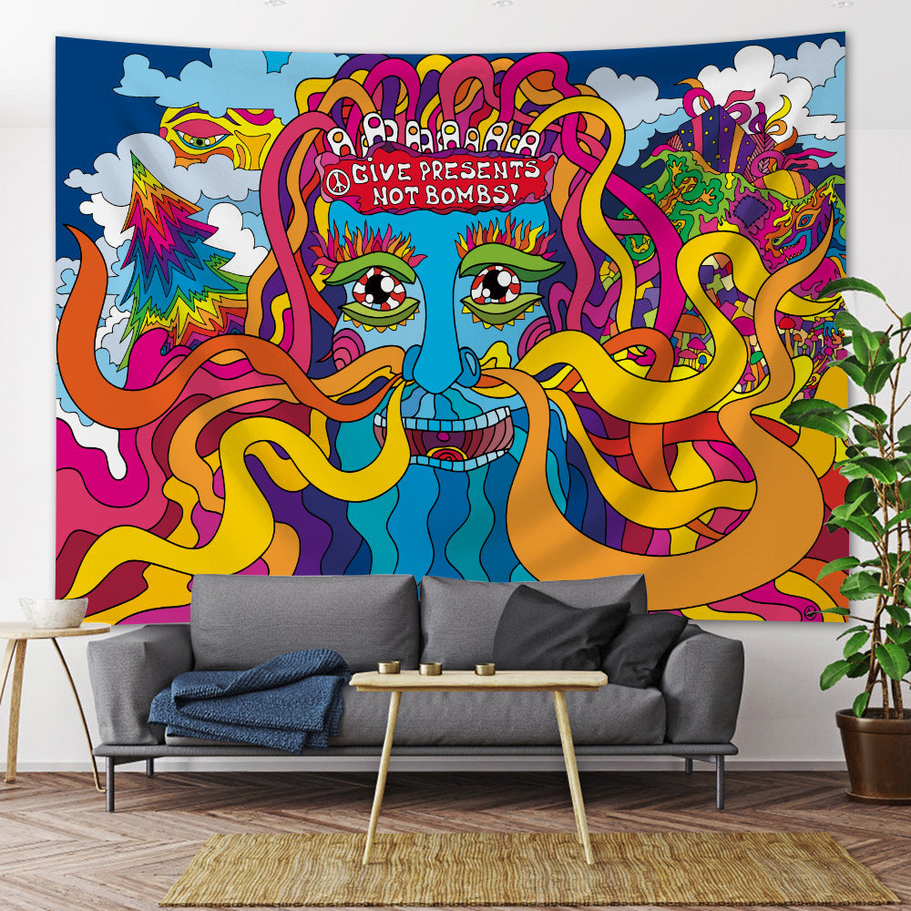Viking-Themed Decorative Wall Tapestry