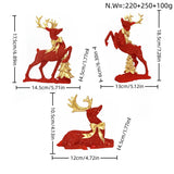 Luxurious Reindeer Sculpture – Elegant Christmas Decorative Figure