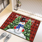 Festive Christmas Bath Mat – Soft Non-Slip Holiday Bathroom Rug
