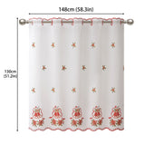 Festive Christmas Window Curtains – Decorative Holiday Curtain Panels