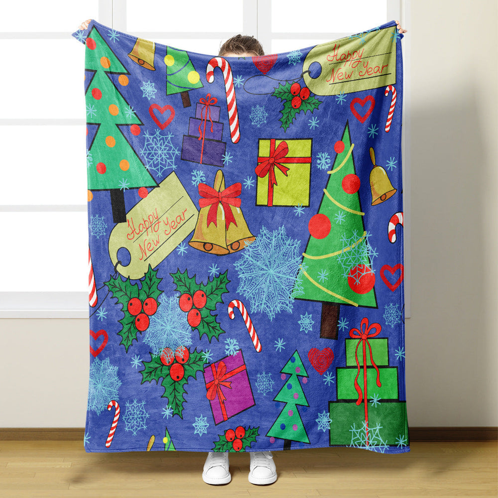 Christmas Throw Blanket – Soft Festive Fleece Blanket