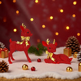 Luxurious Reindeer Sculpture – Elegant Christmas Decorative Figure