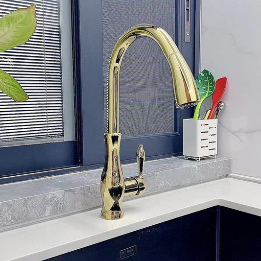 Kitchen Faucet – Pull-Out Spray Head, Single-Lever Control & Metal Construction