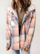 **AMELIA™ Damen Kapuzen-Plaid Flanelljacke – Perfekt für Herbst & Winter, Bequem & Stylisch**