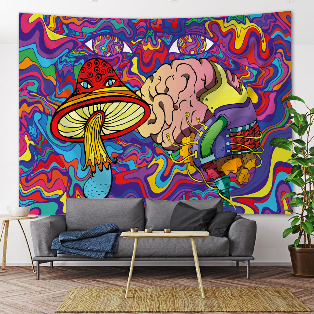 Viking-Themed Decorative Wall Tapestry