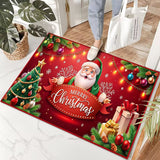 Christmas Decorative Floor Mat – Festive Non-Slip Entryway Rug