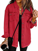 Roxane™ Klassische Jeansjacke für Damen – Zeitlose Alltagsjacke im Vintage-Stil, Perfekt für jeden Anlass