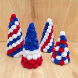 Handcrafted Pom Pom Christmas Tree – Cozy Tabletop Decoration