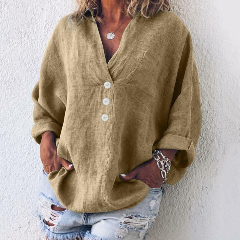 Lucia - Eleganter Baumwoll-Leinen-Pullover für Damen | Stilvoller, Bequemer Look