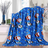 Festive Plush Christmas Throw Blanket – 4 Designs, 4 Sizes