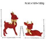 Luxurious Reindeer Sculpture – Elegant Christmas Decorative Figure