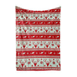 Plush Fleece Christmas Blanket – Festive Holiday Print, 120 x 150 cm