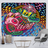 Viking-Themed Decorative Wall Tapestry