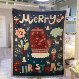 Festive Holiday Throw Blanket – Soft Christmas Sofa Blanket, 51 x 63 in