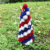 Handcrafted Pom Pom Christmas Tree – Cozy Tabletop Decoration