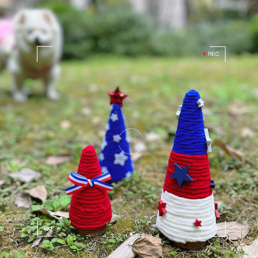 Knitted Felt Tabletop Christmas Tree – Cozy Decorative Table Tree