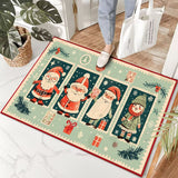 Christmas Decorative Floor Mat – Festive Non-Slip Entryway Rug