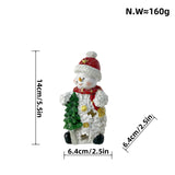 Decorative Snowman Sculpture – Festive Winter Figurine