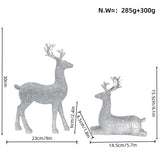 Elegant Reindeer Christmas Decoration – Pair of Decorative Deer Figures
