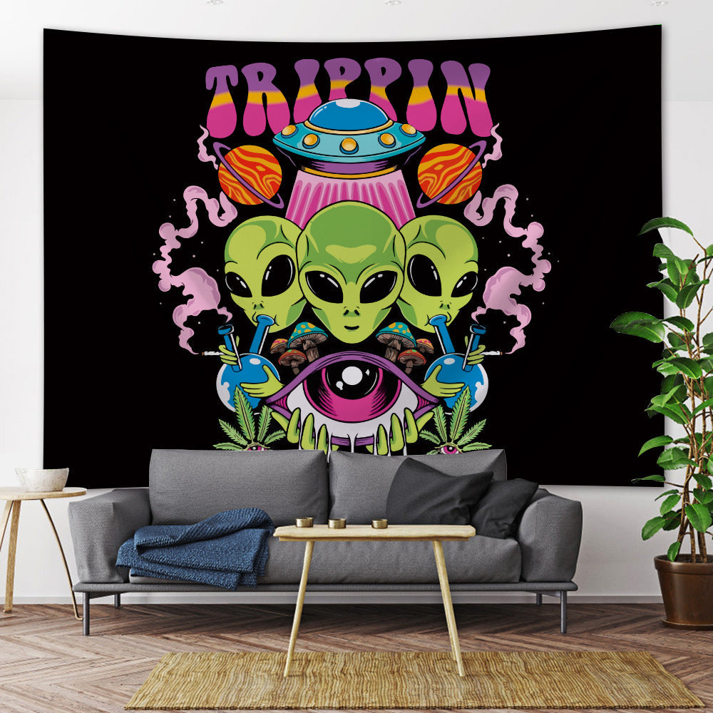 Viking-Themed Decorative Wall Tapestry