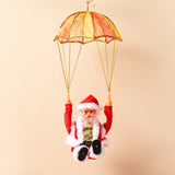 Animated Parachuting Santa Hanging Ornament – Motion Christmas Figures