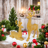 Elegant Reindeer Christmas Decoration – Pair of Decorative Deer Figures