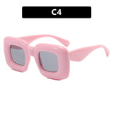 Women rectangular sunglasses with wide frame and protective UV filter Kalsten