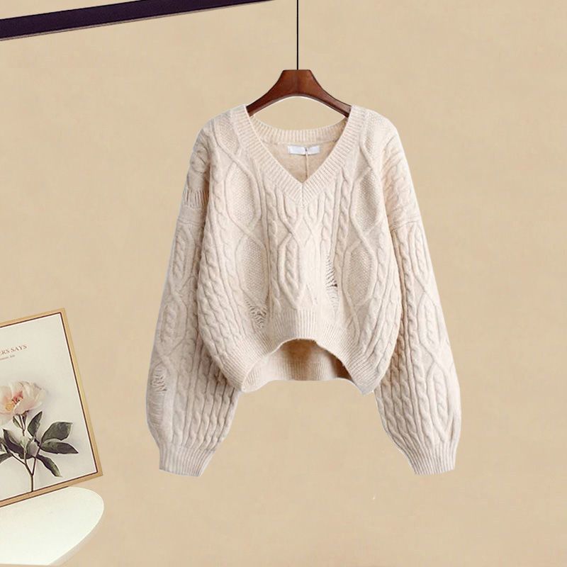 LIANE Eleganter Strickpullover mit Fischschwanzrock – Stilvoller Damenpullover für jeden Anlass