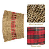 Decorative Wicker Christmas Tree Stand Cover – Rustic Woven Tree Collar