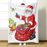 Christmas Throw Blanket – Soft Festive Fleece Blanket