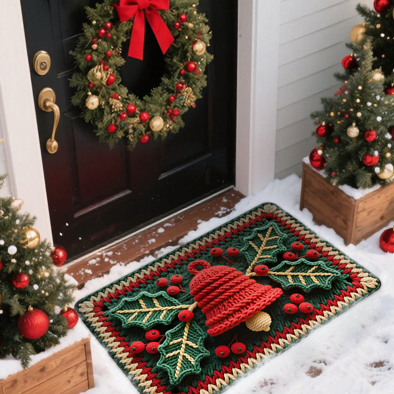 Christmas Door Mat – Snowman, Truck, Red or White Festive Entrance Mat