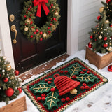 Christmas Door Mat – Snowman, Truck, Red or White Festive Entrance Mat