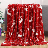 Festive Plush Christmas Throw Blanket – 4 Designs, 4 Sizes