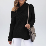 Off-Shoulder Knit Sweater - Alicia - 2