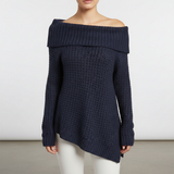 Off-Shoulder Knit Sweater - Alicia - 8