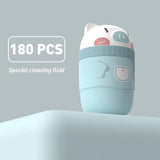 Ear Piercing Cleaning Kit – 180 Cotton Swabs, 15ml Disinfecting Solution & Portable