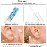 Ear Piercing Cleaning Kit – 180 Cotton Swabs, 15ml Disinfecting Solution & Portable