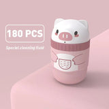 Ear Piercing Cleaning Kit – 180 Cotton Swabs, 15ml Disinfecting Solution & Portable